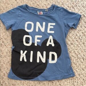Junk Food Clothing Blue Tee with Black Graphic 2T